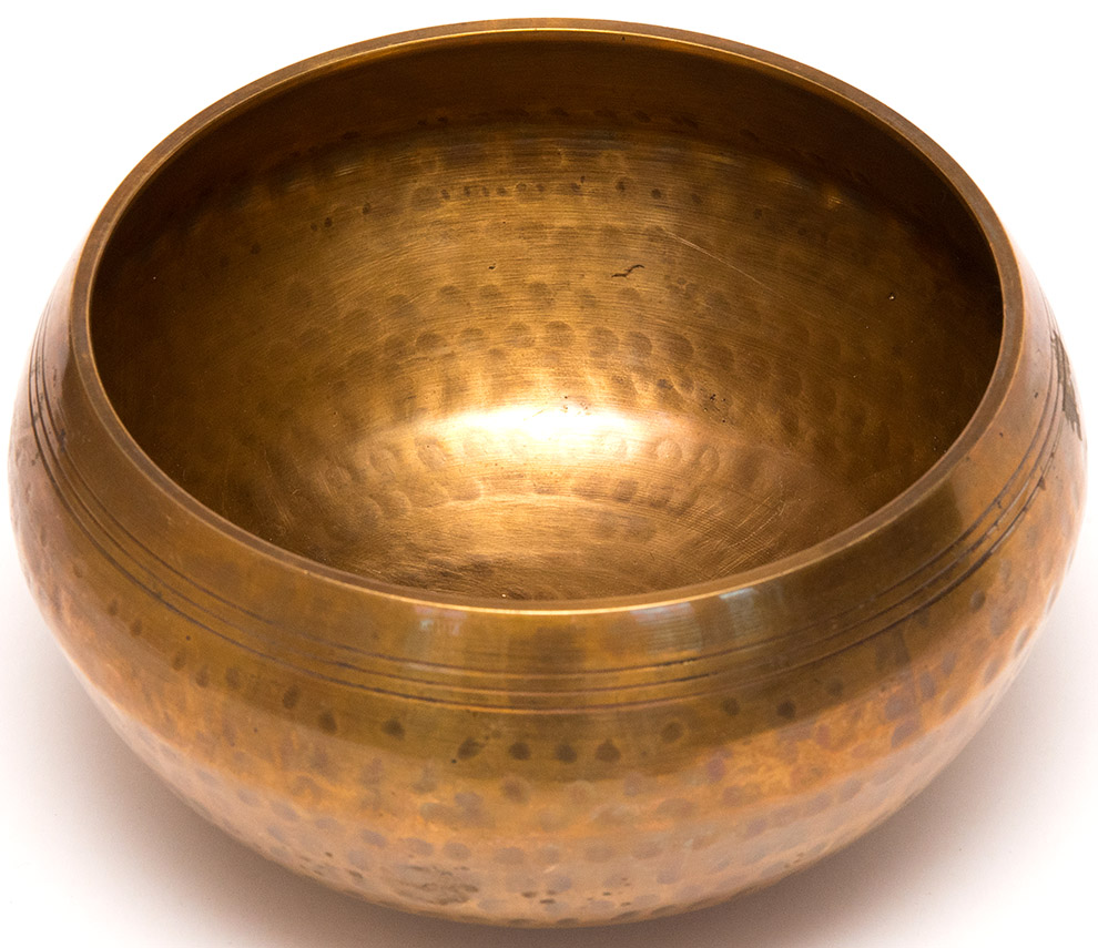 Brass Plain Hand Hammered Cast Molded Singing Bowl